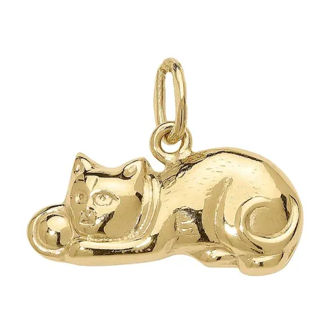 Katzen Anhänger aus 8 Karat Gold