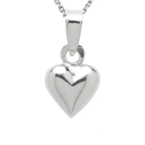 Herz Halskette aus Silber und Anhänger aus Silber - Amoré