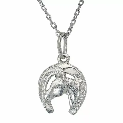 Pferde Halskette aus Silber und Anhänger aus Silber
