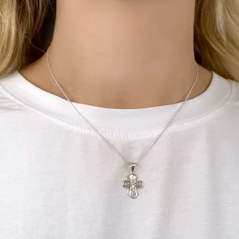 Dagmarkreuz Halskette aus Silber und Anhänger aus Silber