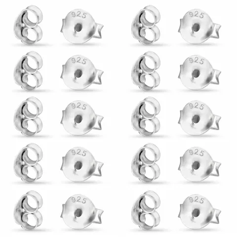 10 Paar Butterflys in Silber