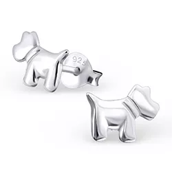 Hunde Ohrringe in Silber