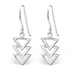 Dreieck Ohrringe in Silber