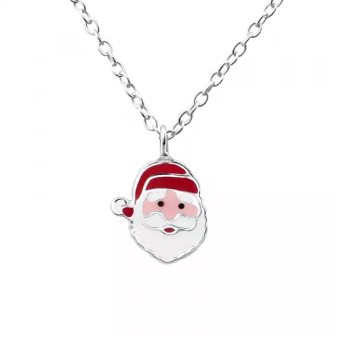 Weihnachtsmann Halskette aus Silber und Anhänger aus Silber