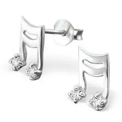 Großen Knoten Ohrringe in Silber