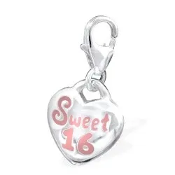 Sweet 16 Charms Anhänger aus Silber 