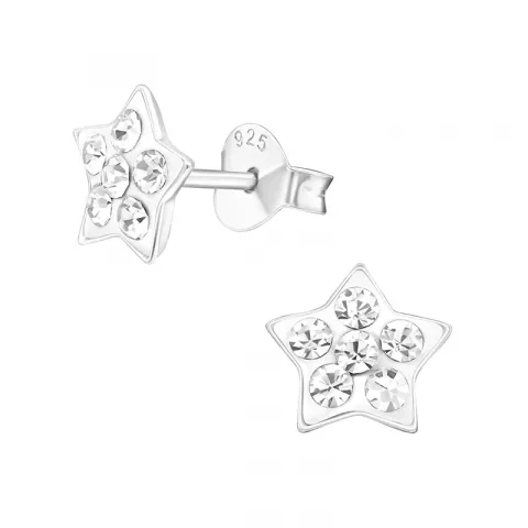 Stern Ohrringen für Kinder in Silber