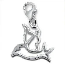 Vogel Charm Anhänger aus Silber