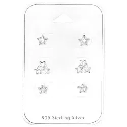 Stern Ohrringe in Silber