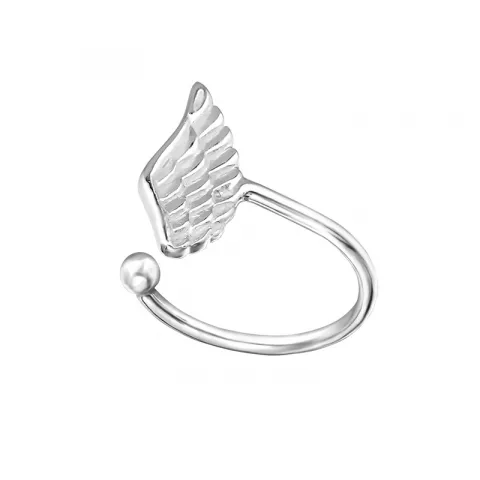 Flügel ear cuff in Silber