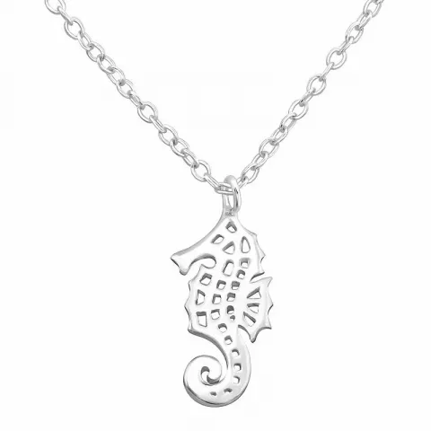 Seepferdchen Halskette aus Silber und Anhänger aus Silber