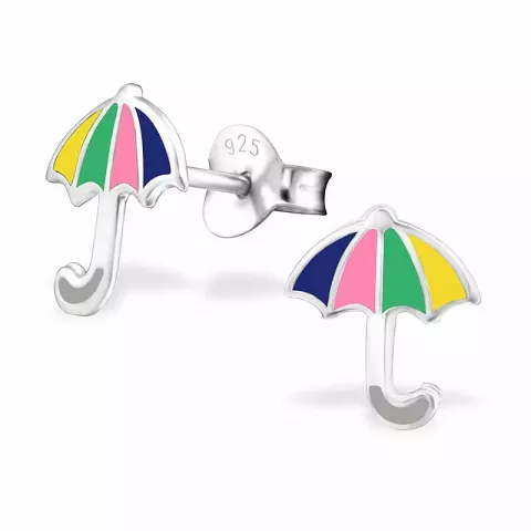 Regenschirm Ohrringe in Silber
