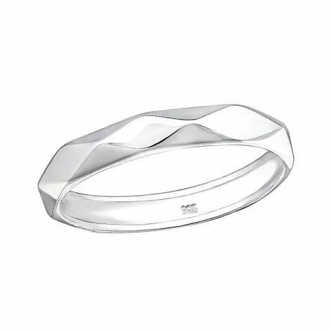 abstraktem Ring aus Silber