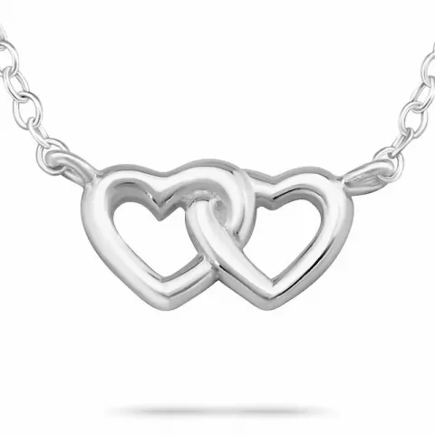 Elegant Halskette aus Silber und Herzförmiger Anhänger aus Silber