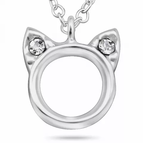 Katze Halskette aus Silber