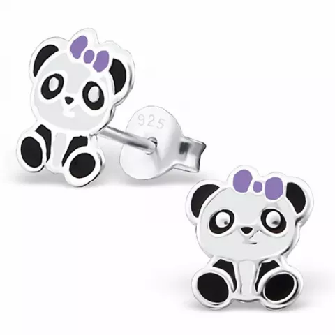 Panda Ohrringe in Silber