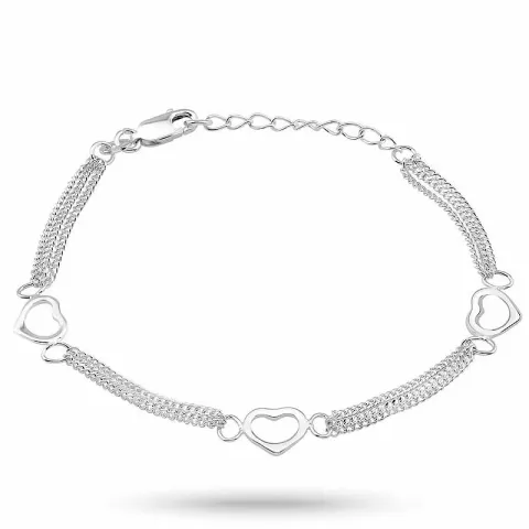 Elegant Herz Armband aus Silber und Herzförmiger Anhänger aus Silber