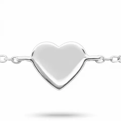 Billig Herz Armband aus Silber und Herzförmiger Anhänger aus Silber