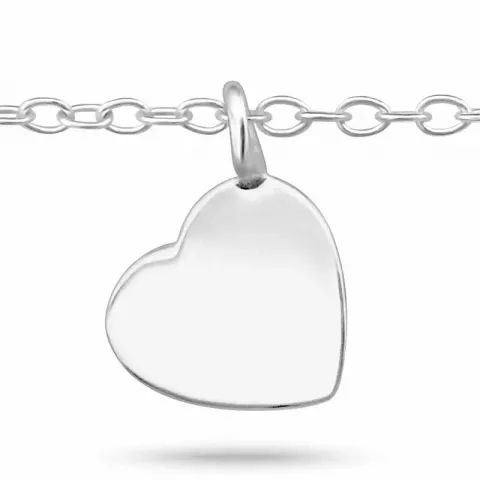 Klein Herz Armband aus Silber und Herzförmiger Anhänger aus Silber