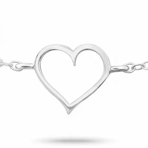 Herz Armband aus Silber und Herzförmiger Anhänger aus Silber