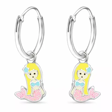 Bezaubernder meerjungfrau kreole in silber