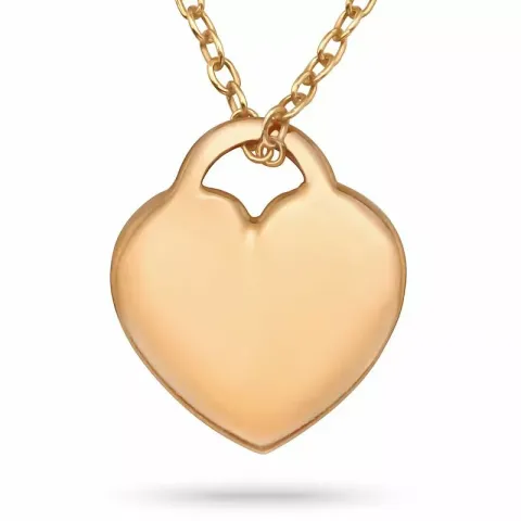 Herz halskette aus rosa beschichtetem silber und anhänger aus rosa beschichtetem silber