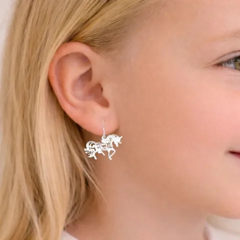 Einhorn Ohrringe in Silber - Little Ones
