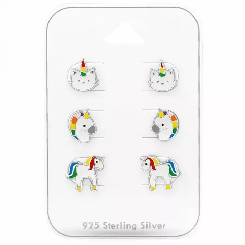 Tiere Ohrringen für Kinder in Silber