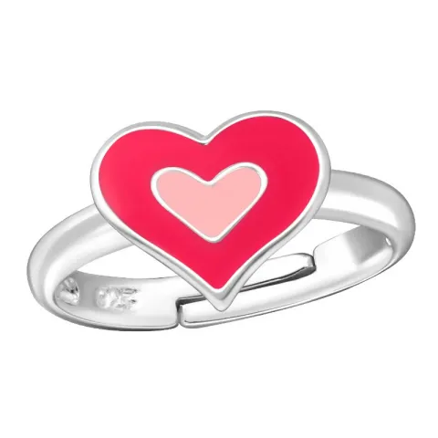 Herz Kinderring aus Silber