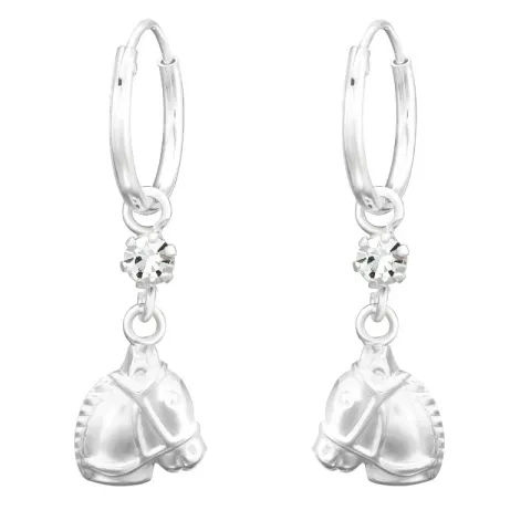 lange Pferde Ohrringe in Silber - Little Ones