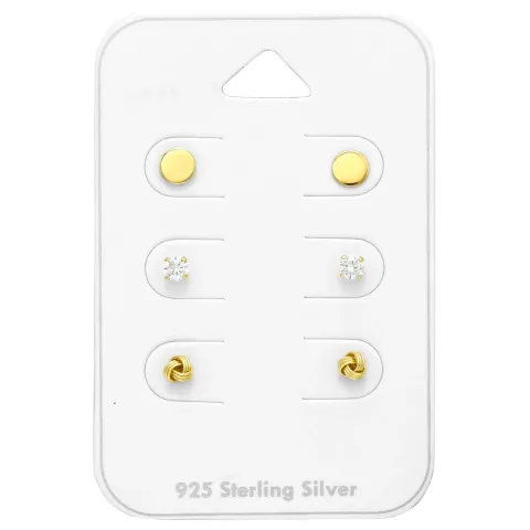 kleinen Ohrstecker in vergoldetem Silber - Little Ones