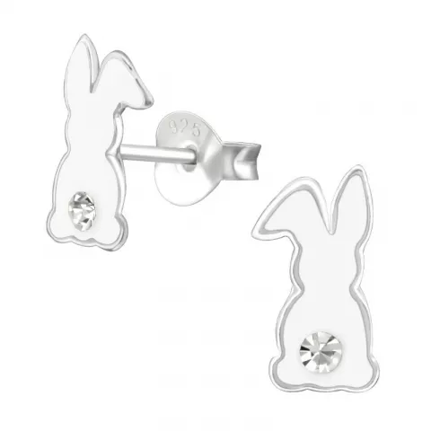 Kaninchen Kinderohrringe in Silber