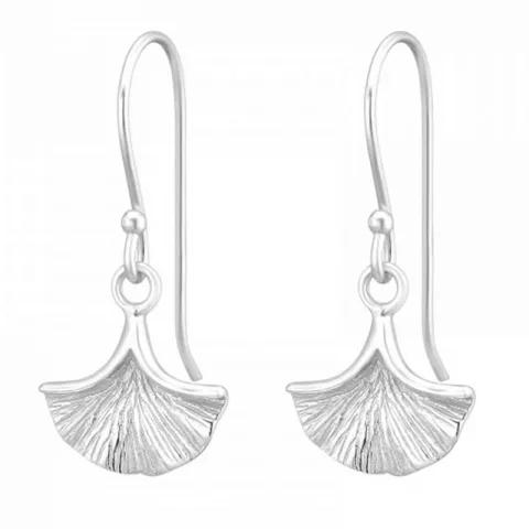 lange Blumen Ohrringe in Silber