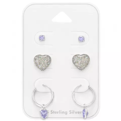 Herz Ohrringe in Silber