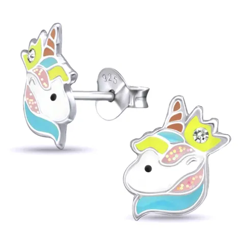 Einhorn Ohrstecker in Silber - Little Ones