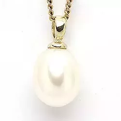 Weißem Perle Gold Anhänger aus 9 Karat Gold