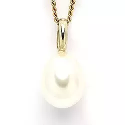 weißem Perle Anhänger aus 9 Karat Gold