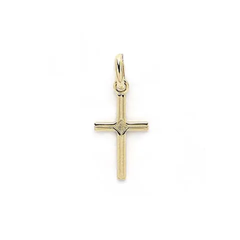 Echten Kreuz Anhänger aus 9 Karat Gold