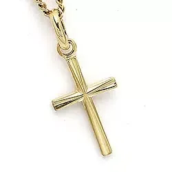 Kreuz Anhänger aus 9 Karat Gold