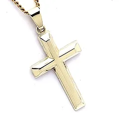 Kreuz Anhänger aus 9 Karat Gold