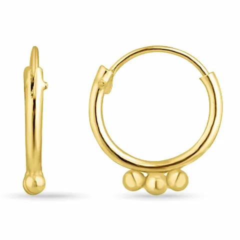 Kreolenohrringe in vergoldetem Silber