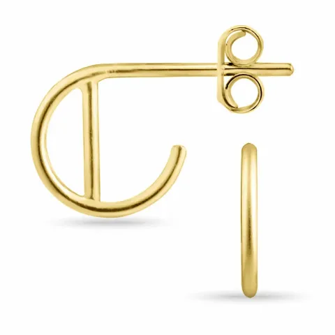 Halbkreolen in vergoldetem Silber