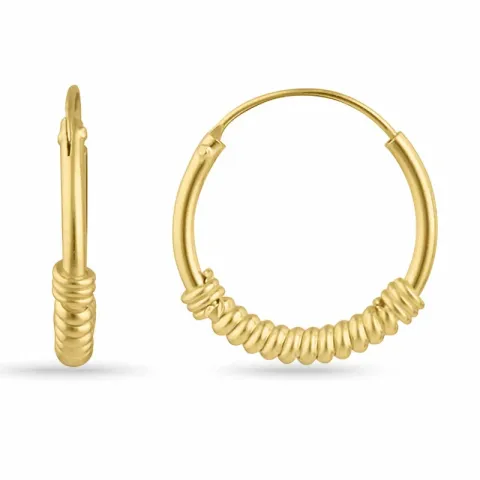 Kreolenohrringe in vergoldetem Silber