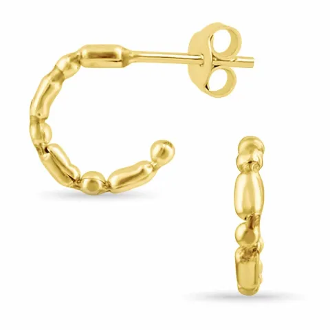 Halbkreolen in vergoldetem Silber