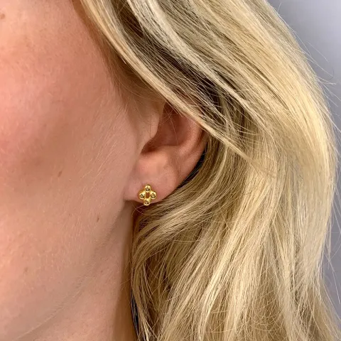 Ohrstecker in vergoldetem Silber