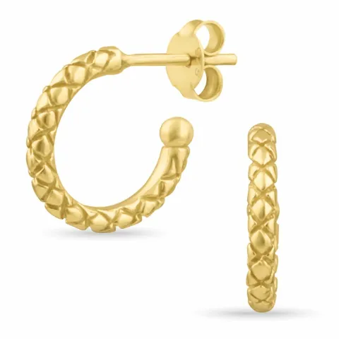 Halbkreolen in vergoldetem Silber