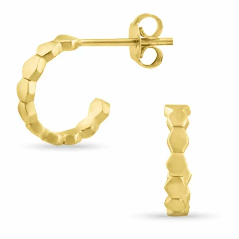 Halbkreolen in vergoldetem Silber