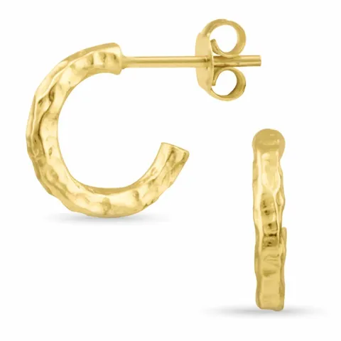 Halbkreolen in vergoldetem Silber