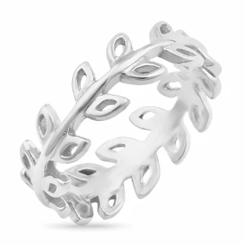 Blatt Ring aus Silber