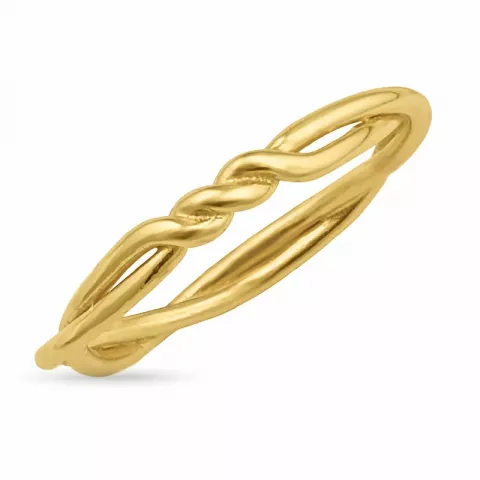 Knoten Ring aus vergoldetem Sterlingsilber